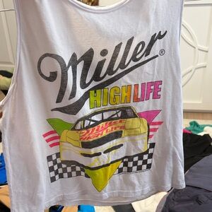 Junk Food Clothing Miller High Life Graphic Tank Top